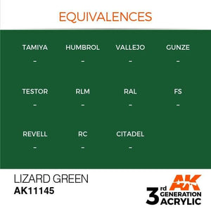 AK Interactive 3rd Gen Lizard Green 17ml - Hobby Heaven