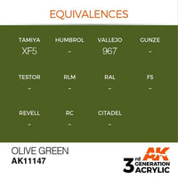 AK Interactive 3rd Gen Olive Green 17ml - Hobby Heaven
