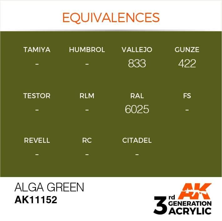 AK Interactive 3rd Gen Alga Green 17ml - Hobby Heaven
