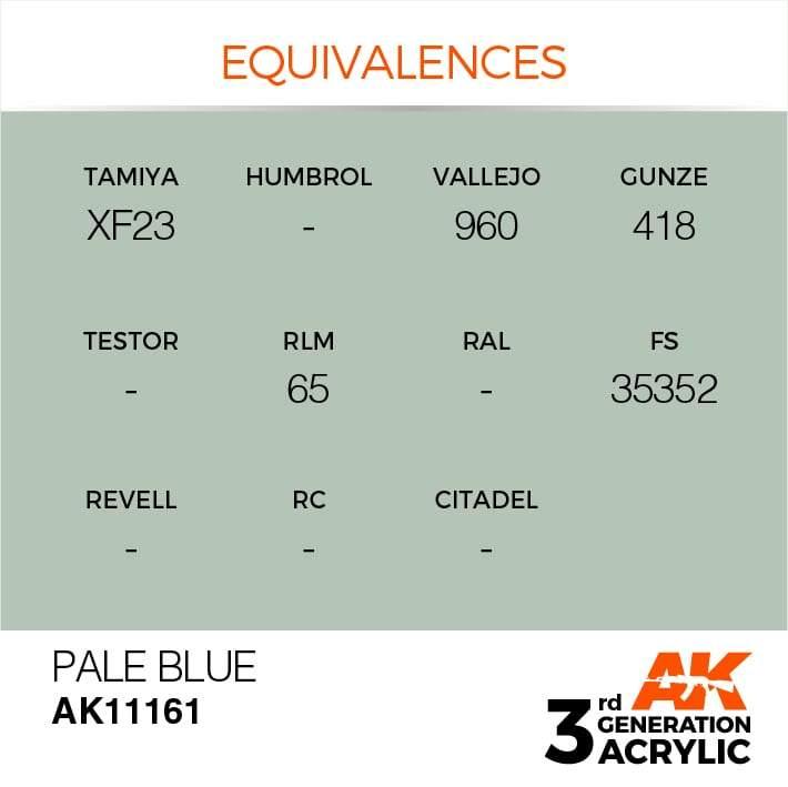 AK Interactive 3rd Gen Pale Blue 17ml - Hobby Heaven
