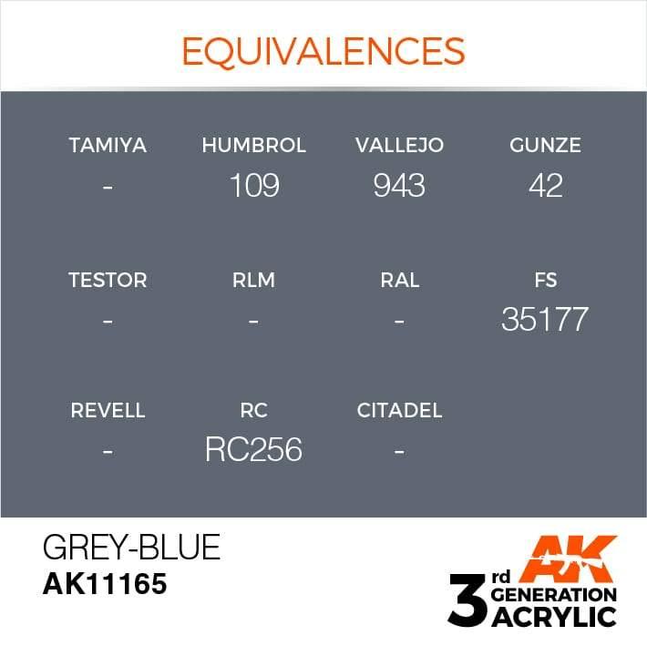 AK Interactive 3rd Gen Grey-Blue 17ml - Hobby Heaven