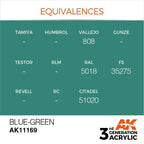 AK Interactive 3rd Gen Blue-Green 17ml - Hobby Heaven