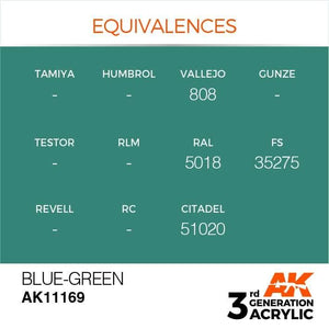 AK Interactive 3rd Gen Blue-Green 17ml - Hobby Heaven