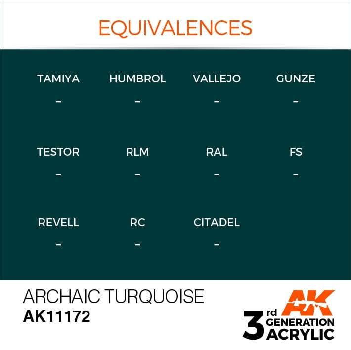 AK Interactive 3rd Gen Archaic Turquoise 17ml - Hobby Heaven