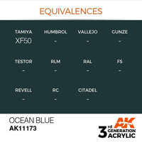AK Interactive 3rd Gen Ocean Blue 17ml - Hobby Heaven