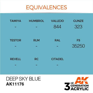 AK Interactive 3rd Gen Deep Sky Blue 17ml - Hobby Heaven