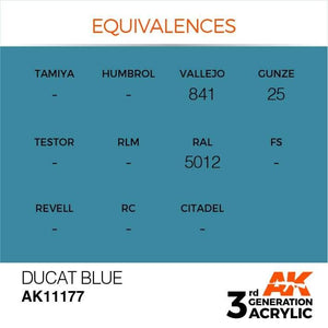 AK Interactive 3rd Gen Ducat Blue 17ml - Hobby Heaven