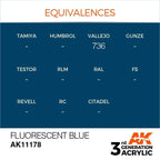 AK Interactive 3rd Gen Fluorescent Blue 17ml - Hobby Heaven