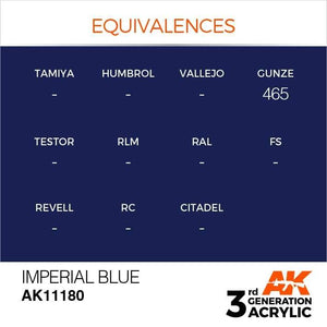 AK Interactive 3rd Gen Imperial Blue 17ml - Hobby Heaven