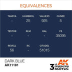 AK Interactive 3rd Gen Dark Blue 17ml - Hobby Heaven