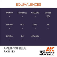 AK Interactive 3rd Gen Amethyst Blue 17ml - Hobby Heaven
