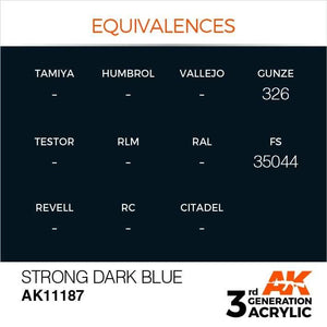 AK Interactive 3rd Gen Strong Dark Blue 17ml - Hobby Heaven