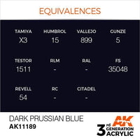 AK Interactive 3rd Gen Dark Prussian Blue 17ml - Hobby Heaven
