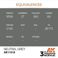 AK Interactive 3rd Gen Neutral Grey 17ml - Hobby Heaven