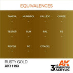 AK Interactive 3rd Gen Rusty Gold 17ml - Hobby Heaven