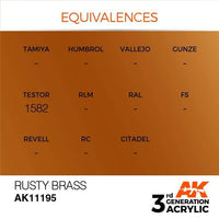 AK Interactive 3rd Gen Rusty Brass 17ml - Hobby Heaven
