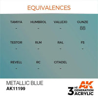 AK Interactive 3rd Gen Metallic Blue 17ml - Hobby Heaven