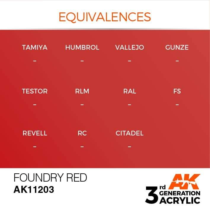 AK Interactive 3rd Gen Foundry Red 17ml - Hobby Heaven