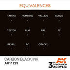 AK Interactive 3rd Gen Carbon Black INK 17ml - Hobby Heaven