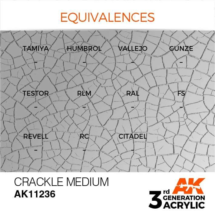 AK Interactive 3rd Gen Crackle Medium 17ml - Hobby Heaven