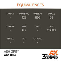 AK Interactive 3rd Gen Ash Grey 17ml - Hobby Heaven
