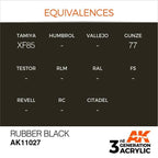 AK Interactive 3rd Gen Rubber Black 17ml - Hobby Heaven