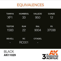 AK Interactive 3rd Gen Black 17ml - Hobby Heaven