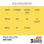 AK Interactive 3rd Gen Pale Yellow 17ml - Hobby Heaven