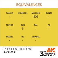 AK Interactive 3rd Gen Purulent Yellow 17ml - Hobby Heaven
