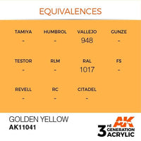 AK Interactive 3rd Gen Golden Yellow 17ml - Hobby Heaven