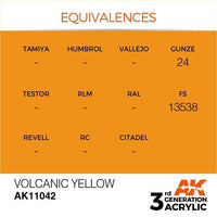 AK Interactive 3rd Gen Volcanic Yellow 17ml - Hobby Heaven