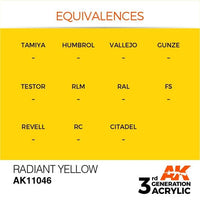AK Interactive 3rd Radiant Yellow 17ml - Hobby Heaven