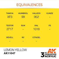 AK Interactive 3rd Lemon Yellow 17ml - Hobby Heaven
