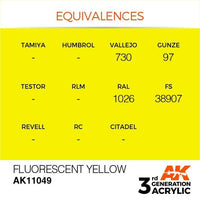 AK Interactive 3rd Gen Fluorescent Yellow 17ml - Hobby Heaven