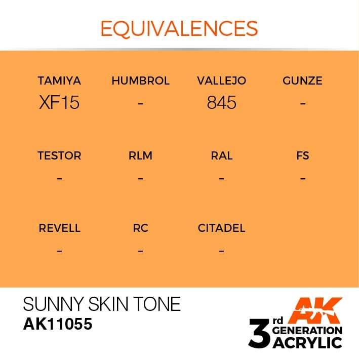 AK Interactive 3rd Gen Sunny Skin Tone 17ml - Hobby Heaven