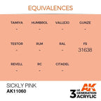 AK Interactive 3rd Gen Sickly Pink 17ml - Hobby Heaven