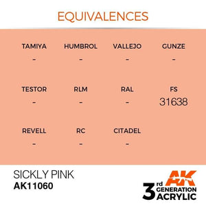 AK Interactive 3rd Gen Sickly Pink 17ml - Hobby Heaven