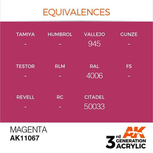 AK Interactive 3rd Gen Magenta 17ml - Hobby Heaven