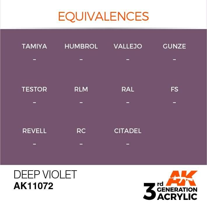 AK Interactive 3rd Gen Deep Violet 17ml - Hobby Heaven