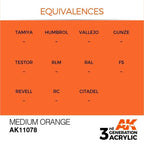 AK Interactive 3rd Gen Medium Orange 17ml - Hobby Heaven