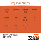 AK Interactive 3rd Gen Burn Orange 17ml - Hobby Heaven