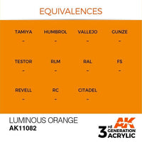 AK Interactive 3rd Gen Luminous Orange 17ml - Hobby Heaven