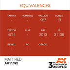 AK Interactive 3rd Gen Matt Red 17ml - Hobby Heaven