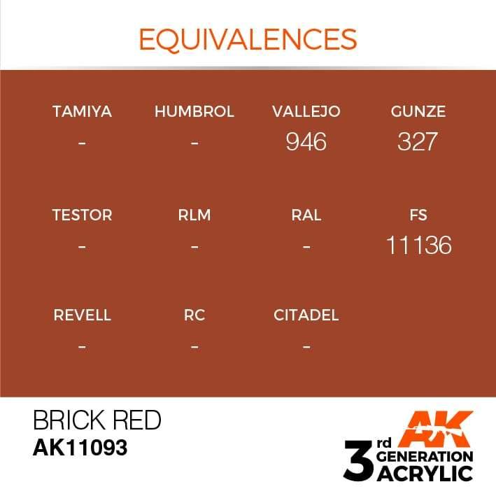 AK Interactive 3rd Gen Brick Red 17ml - Hobby Heaven