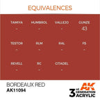 AK Interactive 3rd Gen Bordeaux Red 17ml - Hobby Heaven