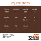 AK Interactive 3rd Gen Burnt Red 17ml - Hobby Heaven