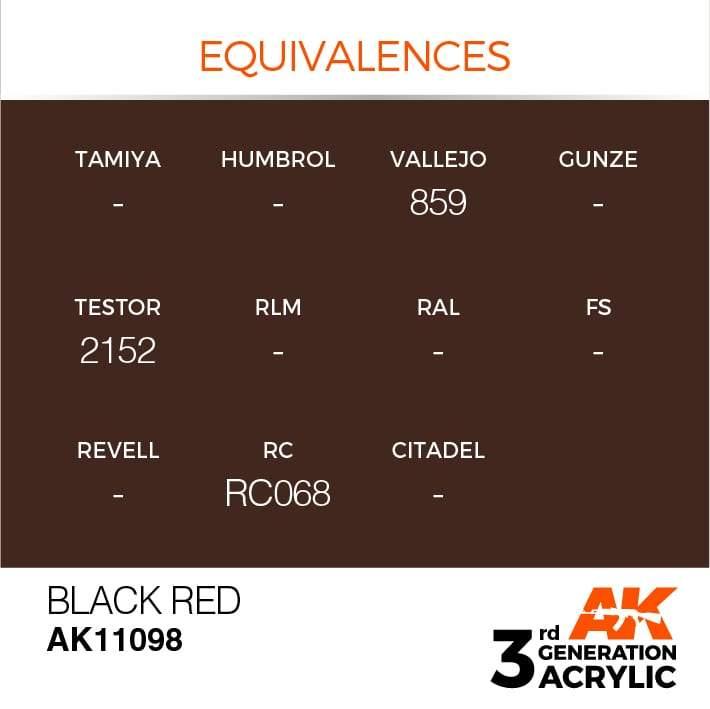 AK Interactive 3rd Gen Black Red 17ml - Hobby Heaven