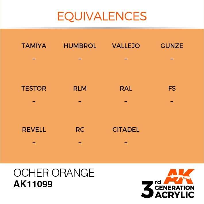 AK Interactive 3rd Gen Ocher Orange 17ml - Hobby Heaven