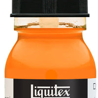 Liquitex Fluorescent Orange Proffesional Ink 30ml - Hobby Heaven