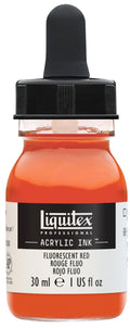 Liquitex Fluorescent Red Proffesional Ink 30ml - Hobby Heaven